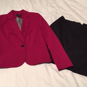 Cranberry blazer and skirt bundle